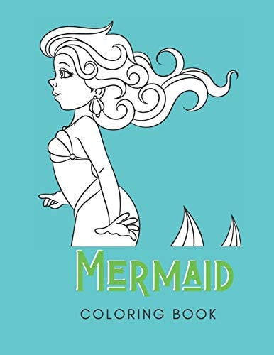 Mermaid Coloring Book For Adults with Depression - 30 Pages - Made In USA - Paperback- 8.5x11 Size