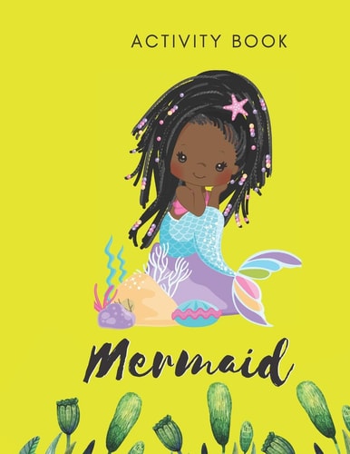 Mermaid Activity Book Tracing Puzzles - 30 Pages - Paperback - Made In USA - Size 8.5x11
