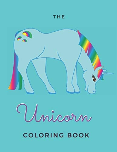 The Unicorn Coloring Book For Adults - 20 Pages - Paperback - Made In USA - Size 8.5 X 11
