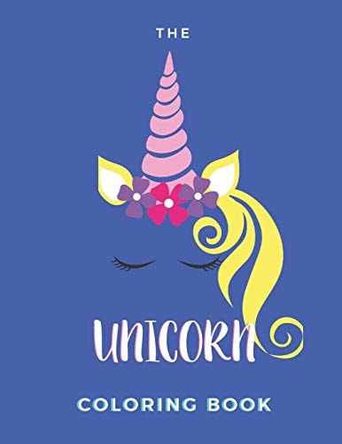 The Unicorn Coloring Book Coloring Booklet - 25 Pages - Paperback - Made In USA - Size 8.5 X 11
