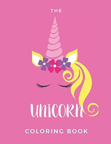 The Unicorn Coloring Book Coloring Booklet For Adults - 20 Pages - Paperback - Made In USA - Size 8.5 X 11