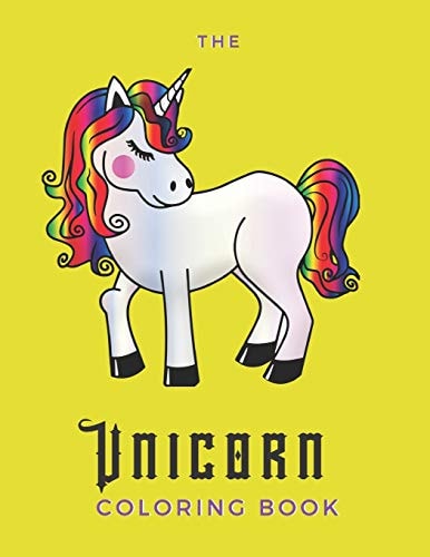 The Unicorn Coloring Book For Adults With Anxiety Disorder - 25 Pages - Paperback - Made In USA - Size 8.5 X 11