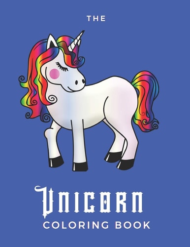 The Unicorn Coloring Book For Adults With Depression - 25 Pages - Paperback - Made In USA - Size 8.5 X 11