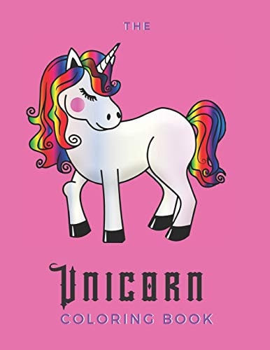 The Unicorn Coloring Book For Relaxation - 25 Pages - Paperback - Made In USA - Size 8.5 X 11