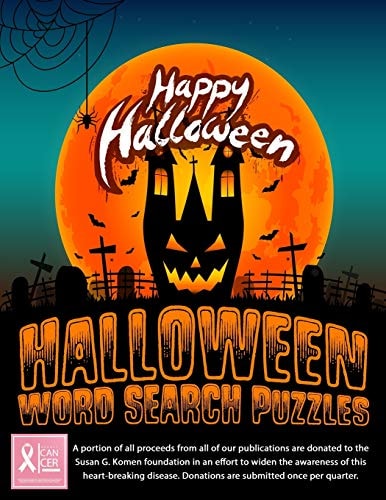 Halloween Word Search Puzzle Book Large Print Word Search Puzzles