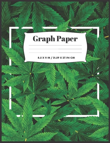Cannabis Cover Graph Paper 8.5x11 - 100 Sheets