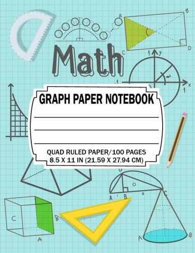 Math Graph Paper Notebook Quad Ruled 5 Squares Per Inch: Math and Science Composition Notebook for Students 8,5x11 Inch (22,6x27,9cm)Paperback - September, 2019