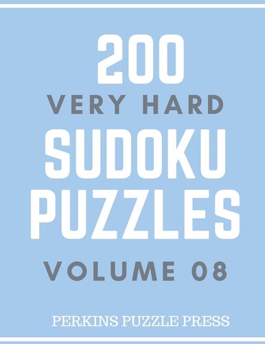 200 Very Hard Sudoku Puzzles Volume 08