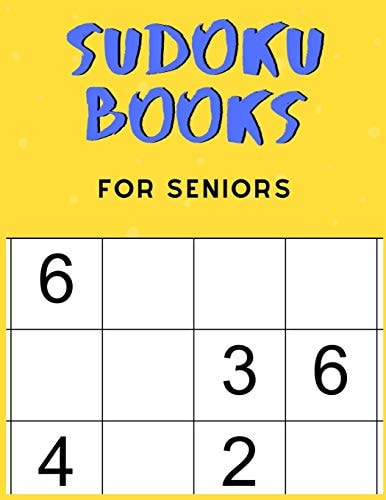 Sudoku Books For Seniors For Seniors with Dementia - 50 Puzzles - Paperback - Made In USA - Size 8.5x11