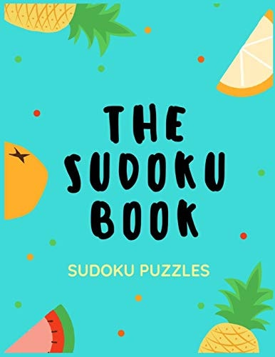 The Sudoku Book - Sudoku Puzzles For Adults With Depression - 50 Puzzles - Paperback - Made In USA - Size 8.5x11