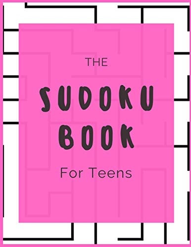 The Sudoku Book for Teens Strategy Games For Children - 50 Puzzles - Paperback - Made In USA - Size 8.5x11
