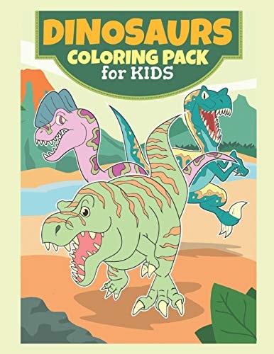 Dinosaurs Coloring Pack For Kids Coloring Book For Kids, Birthday Party Activity, Dino Coloring Book,60 Coloring Pages, 8 1/2 X 11 Inches, Dinosaur Activity, Dinosaur Coloring Book Pictures, Great Gift For Kids 4-8 Years Old, Dinosaurs Coloring Pages.
