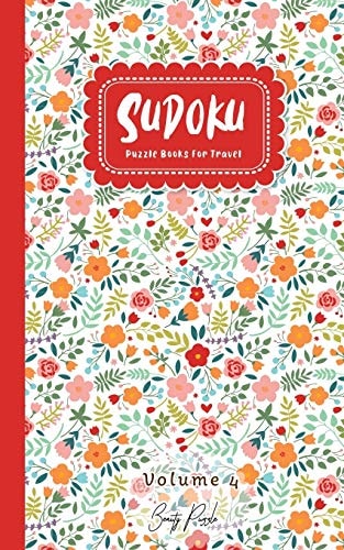 Sudoku Puzzle Books For Travel Easy to Extreme Level Puzzle Travel Friendly Book Pocket Size 5x8 Inches (Volume 4)