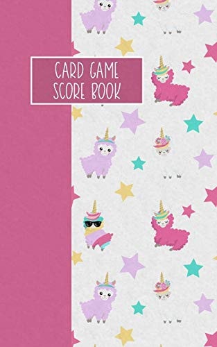 Card Game Score Book For Tracking Your Favorite Games - Llamacorns