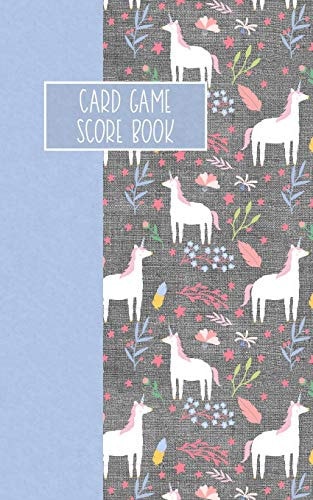 Card Game Score Book For Tracking Your Favorite Games - Unicorns