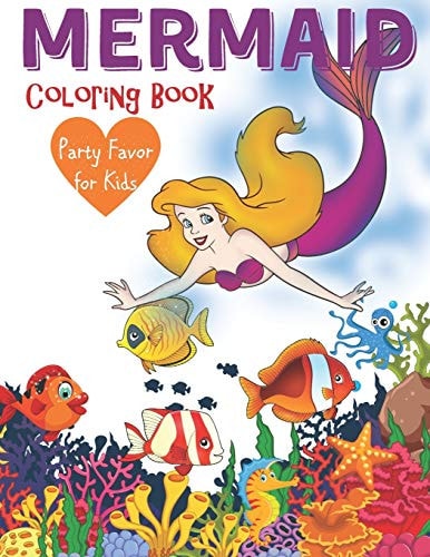Mermaid Coloring Book Party Favor For Kids Cute Nautical Themed Color, Dot to Dot, and Word Search Puzzles Provide Hours of Fun For Creative Young Children