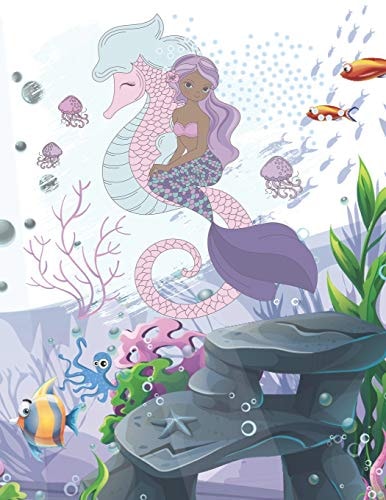 Mermaid Coloring Book Age 4 Cute Nautical Themed Color, Dot to Dot, and Word Search Puzzles Provide Hours of Fun For Creative Young Children