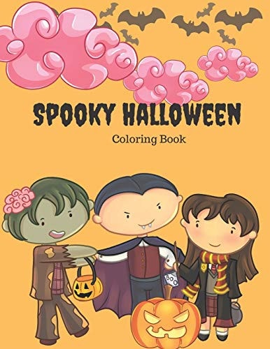 Spooky Halloween Coloring Book A Coloring Book for Kids Age 4-12