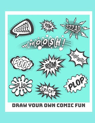 Draw Your Own Comic Fun Create Your Own Comic Book Strip, Variety of 4 Different Templates For Comic Book Creation