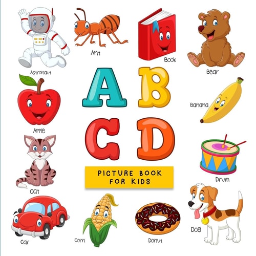 ABCD Picture Book for Kids Learning Alphabets Made Easy