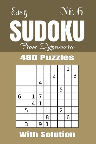 Easy Sudoku Nr. 6 480 Puzzles with Solution