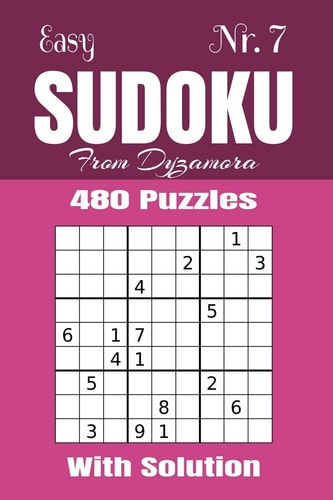 Easy Sudoku Nr. 7 480 Puzzles with Solution