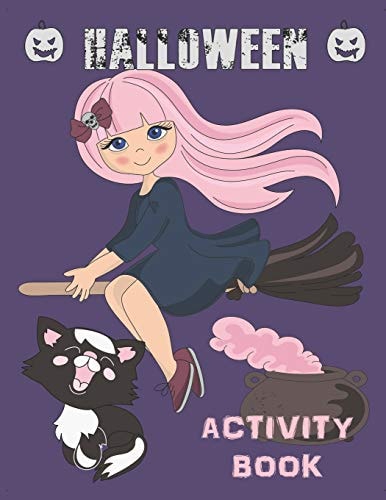 Halloween Activity Book Coloring, Mazes, Sudoku, Learn to Draw and More for Kids 4-8 Yr Olds