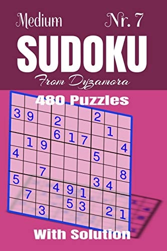 Medium Sudoku Nr. 7 480 Puzzles with Solution