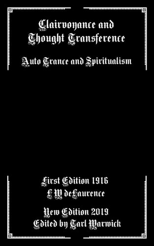 Clairvoyance and Thought Transference Auto Trance and Spiritualism