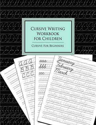 Cursive Writing Workbook for Children Cursive for Beginners