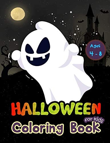 Halloween Coloring Book for Kids Ages 4-8