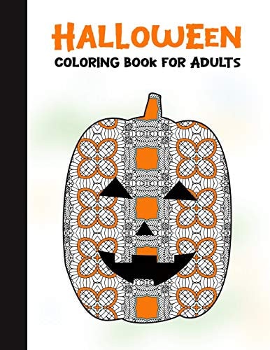 Halloween Coloring Book for Adults 50 Halloween Illustrations Printed On One Side, Safe For Markers - Fun Craft Activity Gift - Stress Relieving Designs