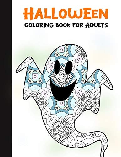 Halloween Coloring Book for Adults 50 Halloween Illustrations Printed On One Side, Safe For Markers - Fun Craft Activity Gift - Stress Relieving Designs