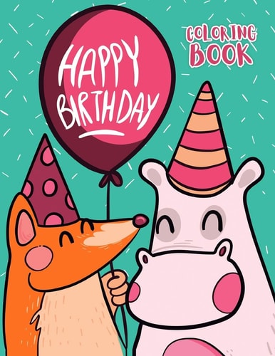 Happy Birthday Coloring Book