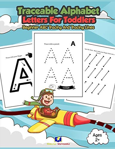Traceable Alphabet Letters for Toddlers Beginner ABC Tracing and Tracing Lines