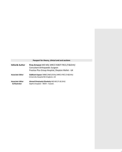 Concise Orthopaedic Notes Revision aid Orthopaedic Exams