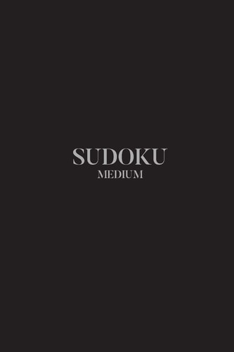 Sudoku Medium 100 Medium Sudoku Puzzles, 6x9 Travel Size, Great for Beginners, Great Gift, Stocking Stuffer, Get Well Soon Gift