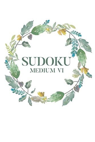 Sudoku Medium VI 100 Medium Sudoku Puzzles, 6x9 Travel Size, Great Gift, Puzzles, Brain Exercise, Perfect for Get Well Soon Gift Basket