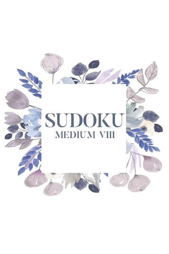 Sudoku Medium VIII 100 Medium Level Sudoku Puzzles, 6x9 Travel Size, Great Gift, Puzzle Book, Retirement Gift