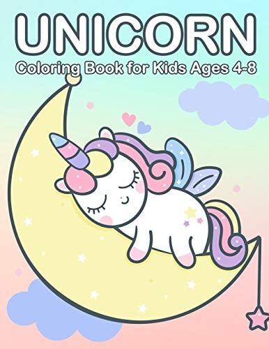 Unicorn Coloring Book for Kids Ages 4-8 Cute and Jumbo Unicorn Coloring Book for Girls 4-8