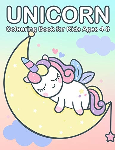 Unicorn Colouring Book for Kids Ages 4-8 Cute Princess, Mermaid and Unicorn Colouring Book for Children