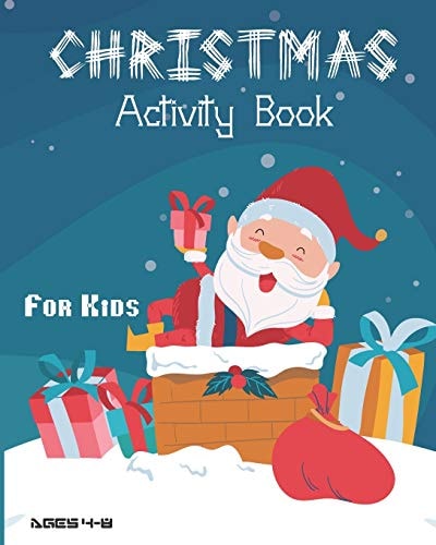 Christmas Activity Book For Kids Ages 4-8 Fun Christmas Activities For Kids, Coloring Pages, Mazes And Sudoku For Ages 4-8