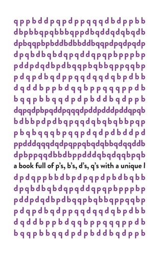 A Book Full of P's, B's, D's, Q's with a Unique L