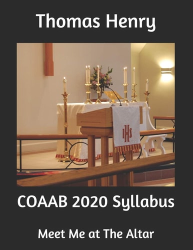 COAAB 2020 Syllabus Meet Me at The Altar