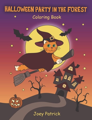 Halloween Party in the Forest Wonderful Coloring Book for Children and Kids in Halloween