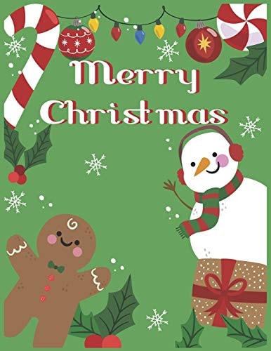 Merry Christmas Kindergarten Basics Workbook Fun Activities Math Skills