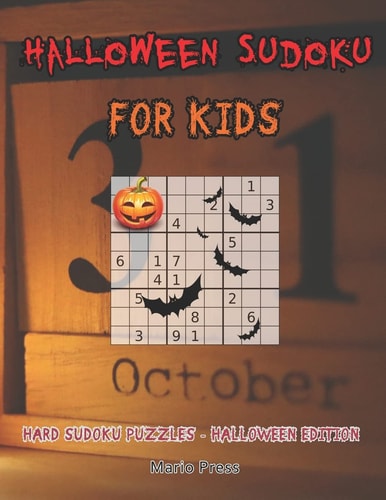 Halloween Sudoku For Kids Hard Sudoku Puzzles - Halloween Edition