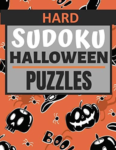Hard Sudoku Halloween Puzzles Large Print