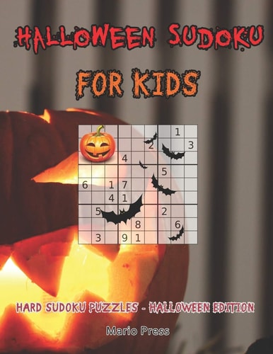 Halloween Sudoku For Kids Hard Sudoku Puzzles - Halloween Edition