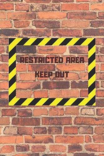 Restricted Area Keep Out Internet Password and Username Keeper with Alphabetical Tabs